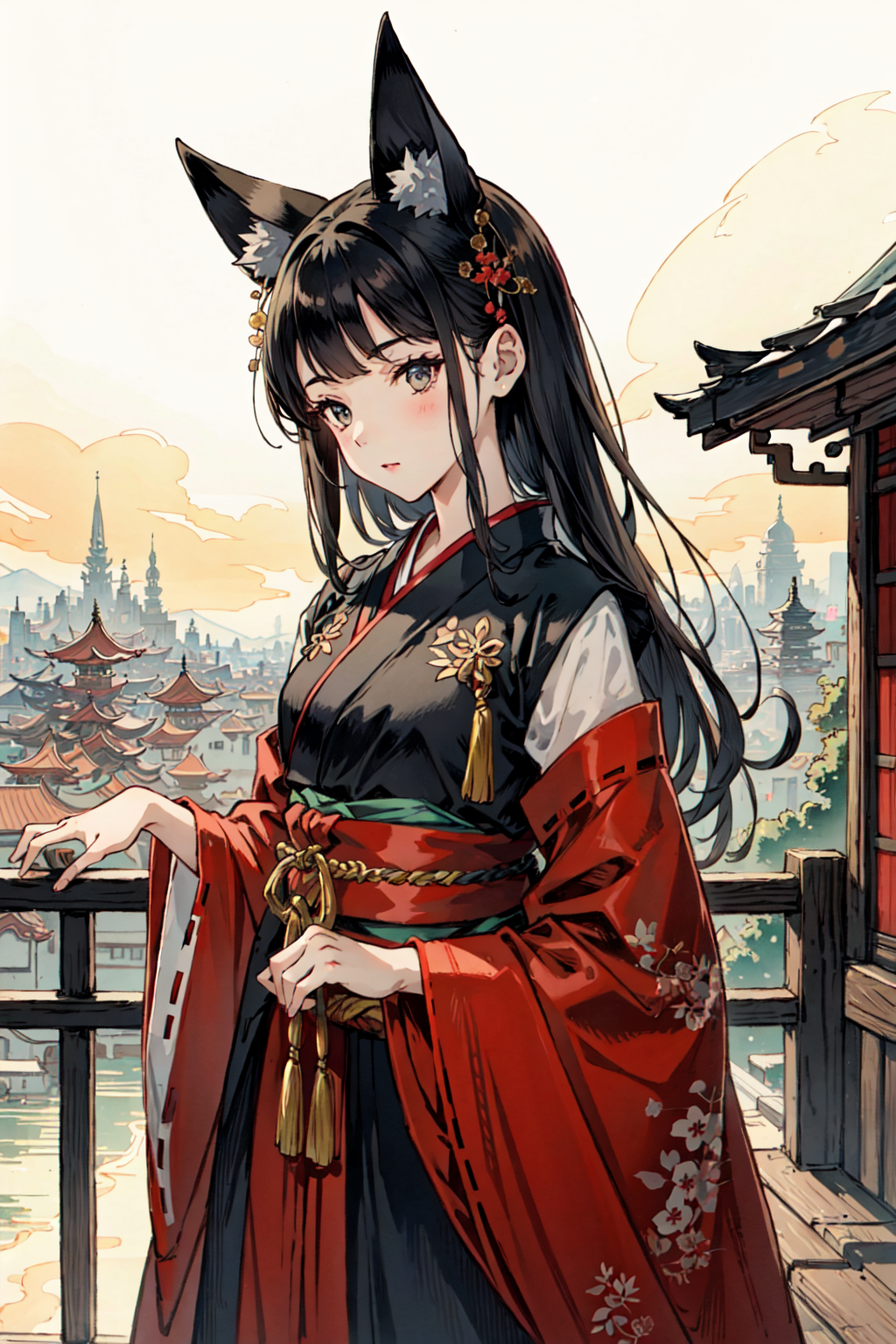 14730-1914273695-(best quality), girl,oriental detailed background, oriental cityscape, steampunk, miko.png